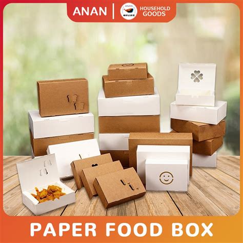 100pcs PAPER FOOD PACKAGING Food Box/Chicken box /Spaghetti/Lunch box/meal box | Shopee Philippines