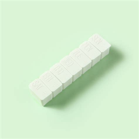 Braille 7 Day Pill Box - White | MoshiMoshi UK