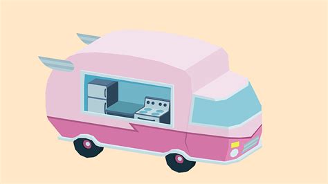 Cute Food truck - Download Free 3D model by bronwenalexina [bf66906] - Sketchfab