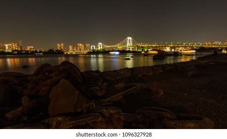 Rainbow Bridge Night View Stock Photo 1096327928 | Shutterstock