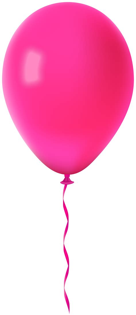 Pink Balloon Transparent PNG Clip Art Image | Gallery Yopriceville - High-Quality Free Images ...