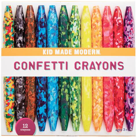 Kid Made Modern Confetti Crayons