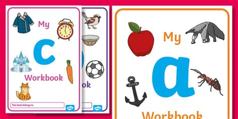 English Alphabet Book PDF | Printable Letter Workbook A-Z