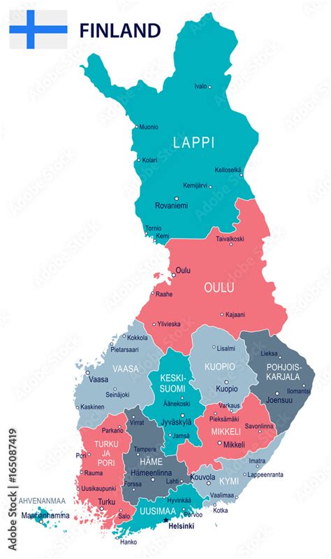 Finland Political Map