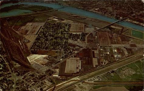 Aerial View of Peoria Plant - Caterpillar Tractor Co Illinois