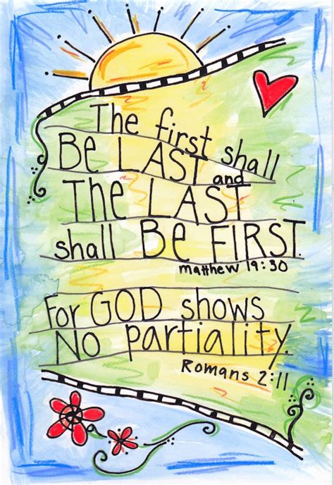 Items similar to Matthew 14:30 The first shall be last and the last shall be first Watercolor ...