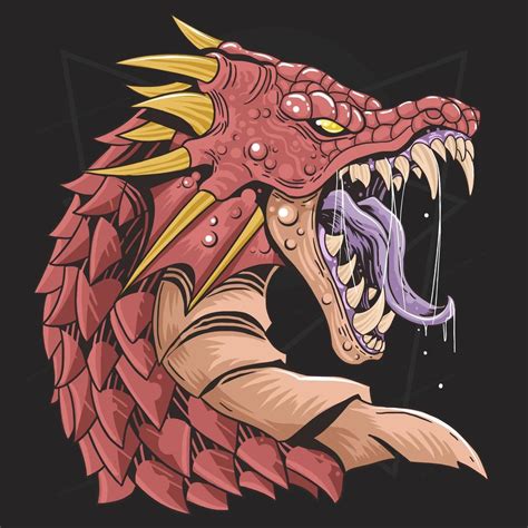 26 best ideas for coloring | Dragon Head Drawing