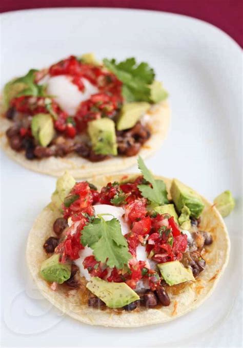 Huevos Rancheros Breakfast Tacos Recipe - Jeanette's Healthy Living