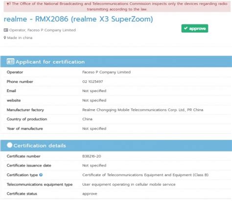 Realme X3 SuperZoom bags multiple certifications, key specs revealed on Geekbench - GSMArena.com ...