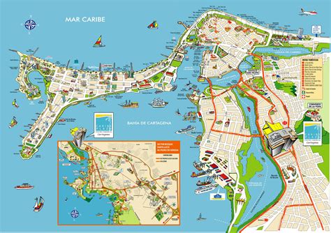 Map Of Cartagena Old City