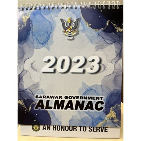 Sarawak Government Almanac 2023 #Calendar Sarawak | Shopee Malaysia