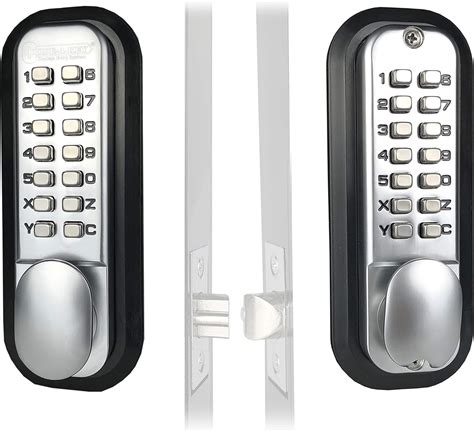 Mechanical Keyless Combination Latch Door Lock with Double Keypads for Gates, Fences, Windows ...