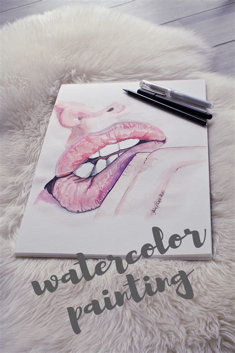 LuanaB: LIPS / WATERCOLOR