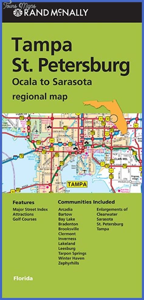 Tampa St. Petersburg Map - ToursMaps.com