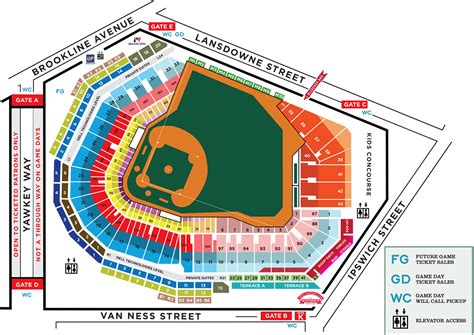 Fenway Park Seating Map | World Map 07