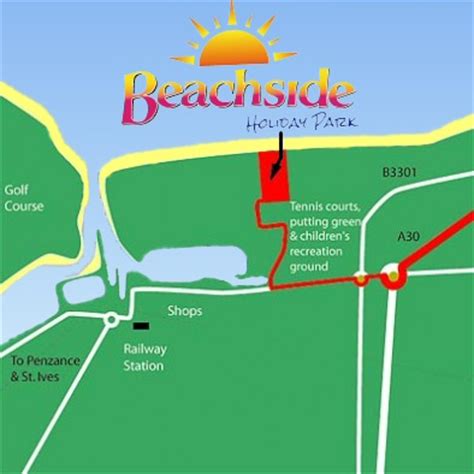 How to find Beachside Holiday Park in Hayle, Cornwall