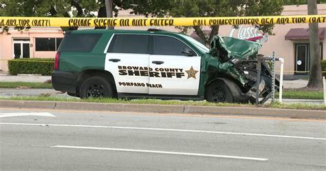 Broward sheriff's deputy involved violent crash in Pompano Beach - CBS ...