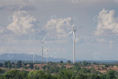 Wind turbines and clouds 2009439 Stock Photo at Vecteezy