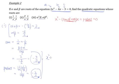 Roots Of Quadratic Equation Alpha Beta Formula - Tessshebaylo