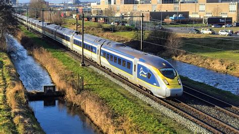 Eurostar e320 komt door Haarlem Spaarnwoude! - YouTube