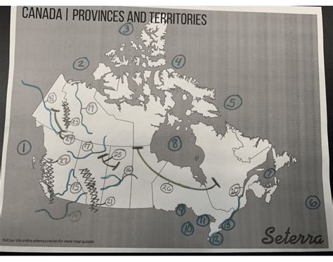 Canada Physical Map Quiz