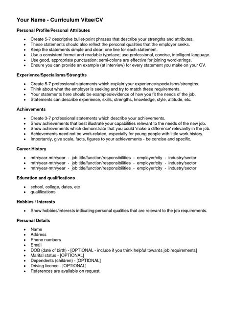 Hobbies And Interests For Nursing Resume - Free Resume Ideas