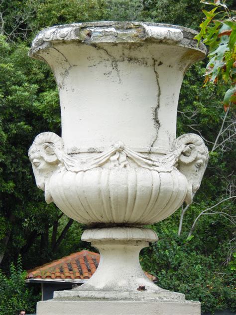 Giant Cement Vase Decor Free Stock Photo - Public Domain Pictures