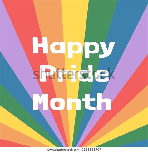 Lgbtq Happy Pride Month Rainbow Color Stock Vector (Royalty Free ...