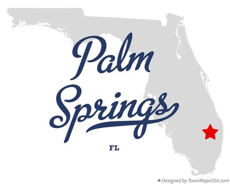 Map of Palm Springs, FL, Florida