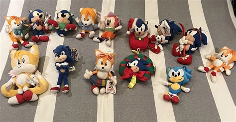 My sonic plush collection thinking about getting back into collecting ...