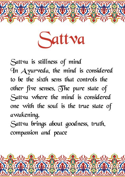 Sattva | Ayurveda yoga, Ayurveda, Ayurvedic healing