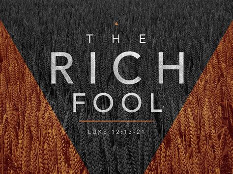 Luke 12:13-21 - The Rich Fool - Faith Lutheran Church Okemos