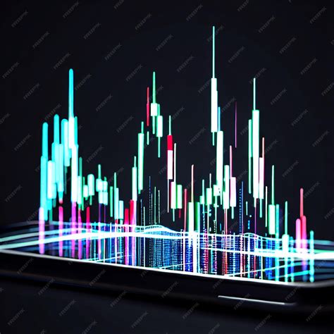 Premium AI Image | Forex Chart Device in Black Background