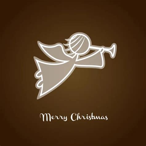 Christmas angel silhouette, Royalty-free Christmas angel silhouette Vector Images & Drawings ...