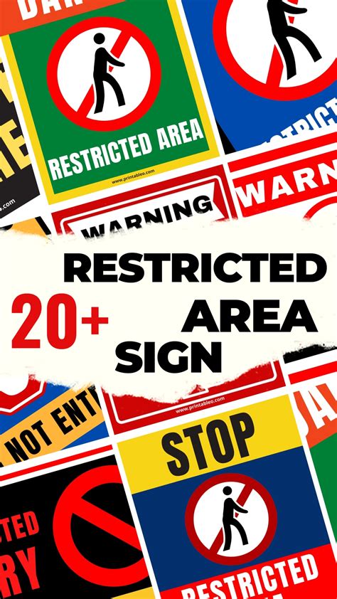 20+ Restricted Area Signs | Download Printable FREE PDFs