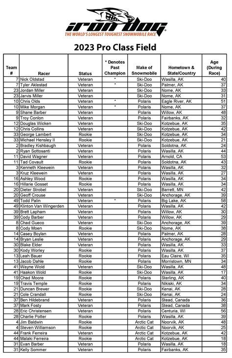 Iron Dog Pro Class 2023 — Iron Dog Race