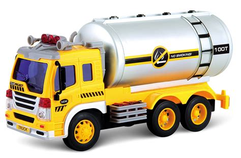 Wonder Wheels Friction Powered Oil Tanker Truck Toy - Yellow - Walmart.com