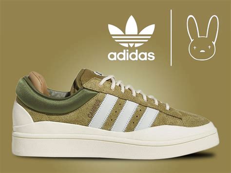 Adidas Campus: Bad Bunny x Adidas Campus “Olive” shoes: design ...