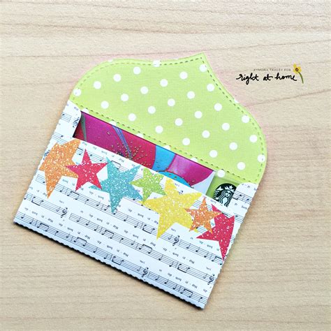 DIY Gift Card Envelopes by Kymona // May Stamped & Sealed Craft Box