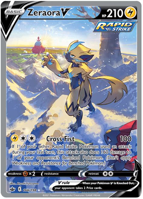 Zeraora V - Chilling Reign #166 Pokemon Card