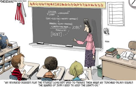 Political cartoon U.S. teacher salaries jobs | The Week