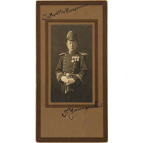 Autographed Photograph of Admiral Tamon Yamaguchi, - auctions & price ...