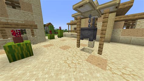 The inside texture of mushroom blocks works great for paths in the desert : r/DetailCraft