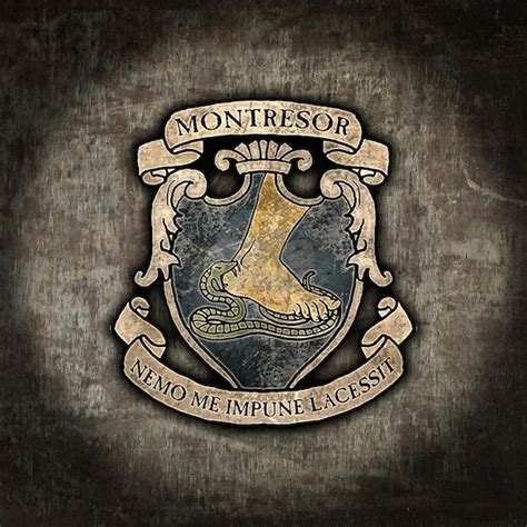 Montresor Coat Of Arms Tile Coaster by MissThree - CafePress