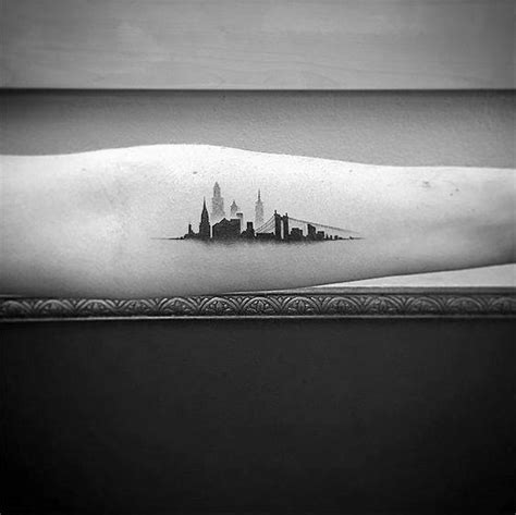 Forearm Philadelphia Skyline Tattoo