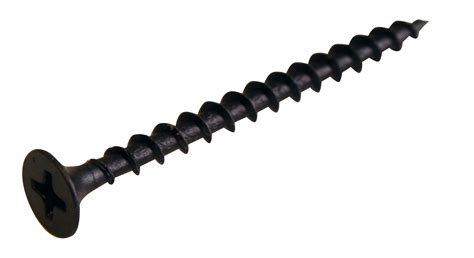 Drywall Screws Coarse 25mm Black ( 1000 per box) — Hancocks Building