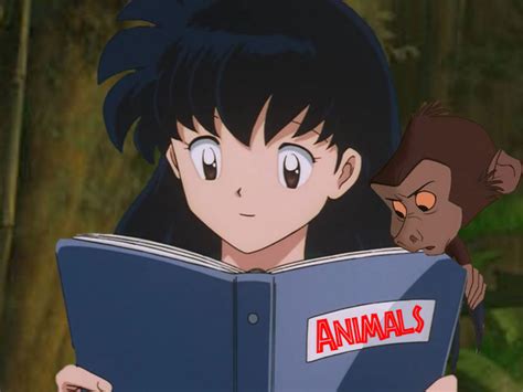 Kagome and a Baby Baboon Look at an Animal Book by RaptorFan9000 on ...