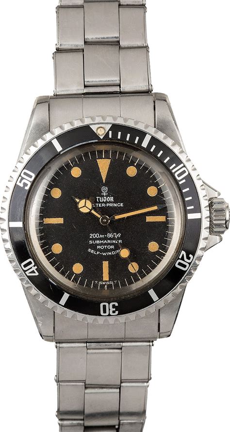 Rolex Tudor Submariner Black Dial Mens Automatic Watch