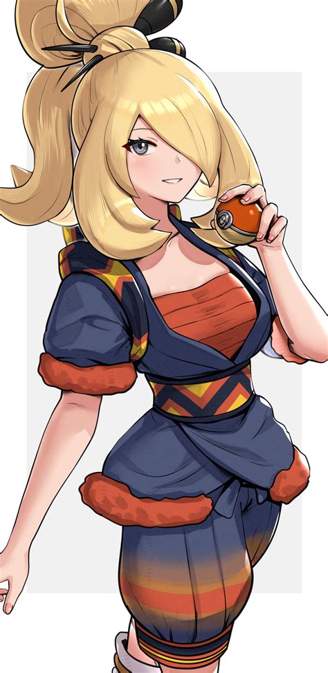 Cynthia in a Garchomp kimono | Cynthia | Know Your Meme