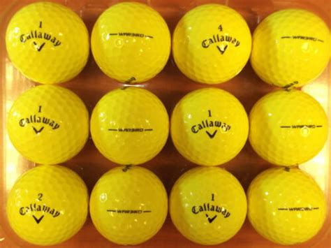 24 CALLAWAY WARBIRD YELLOW GOLF BALLS PEARL / GRADE A LAKE BALLS FREE DELIVERY | eBay